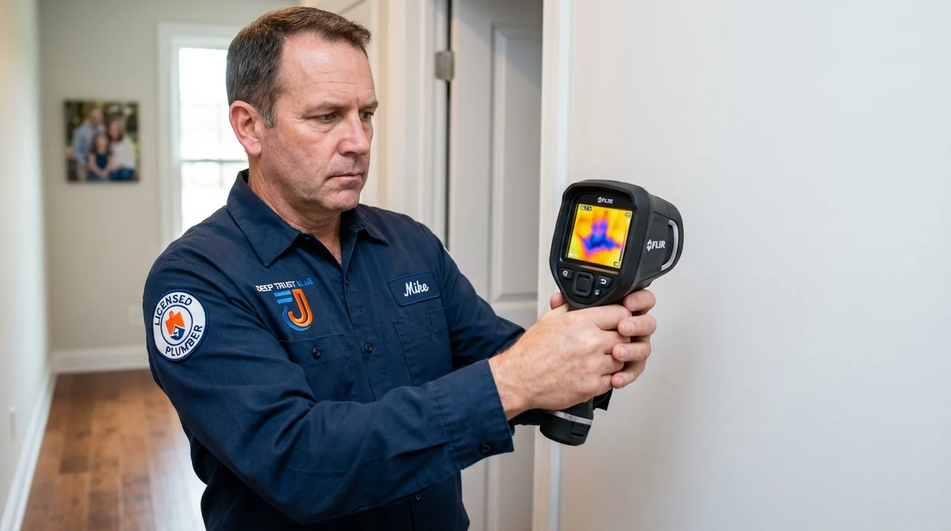 Thermal imaging leak detection by Johns Plumbing LLC in Valhalla